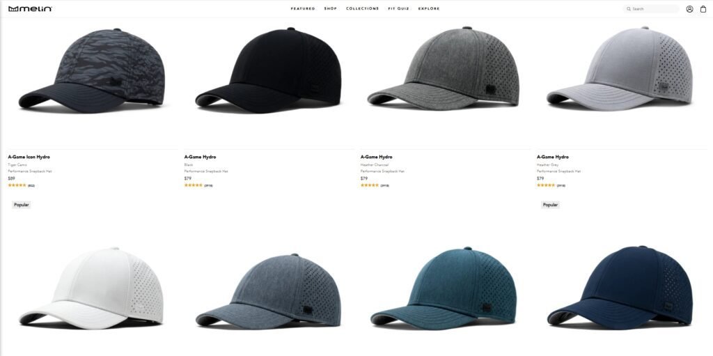Melin AGame Hydro JoinTop | Custom Hat Manufacturer Supplier | OEM ODM Headwear Factory