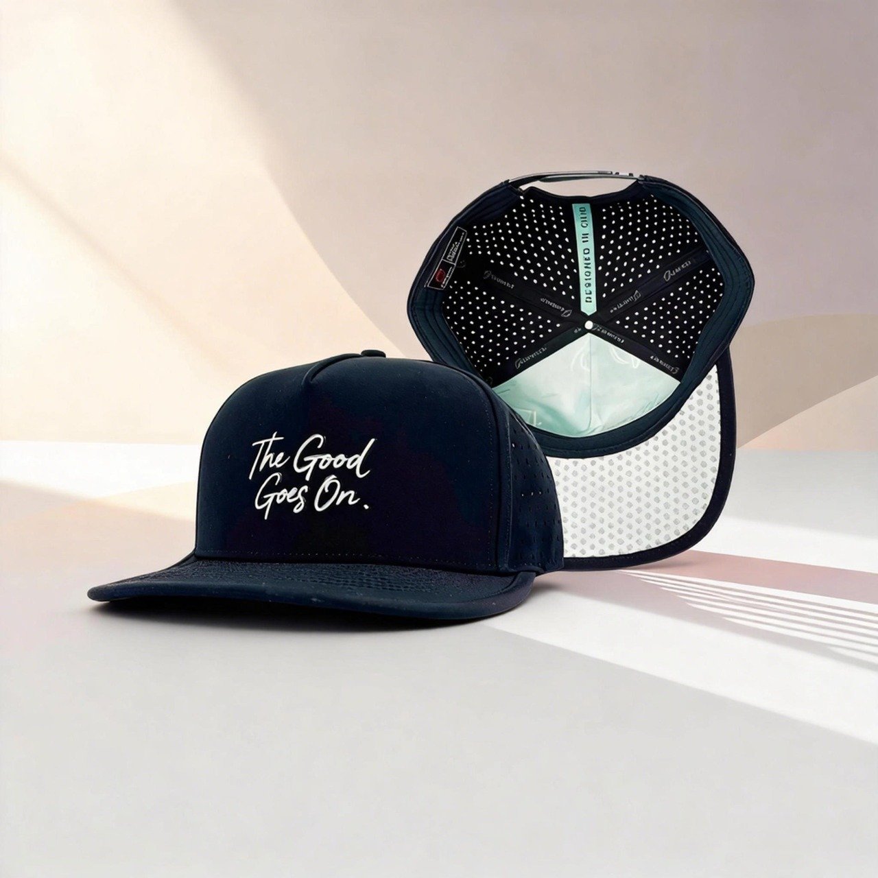 Front and inside construction of a custom baseball hat