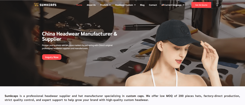 sumkcaps JoinTop | Custom Hat Manufacturer Supplier | OEM ODM Headwear Factory