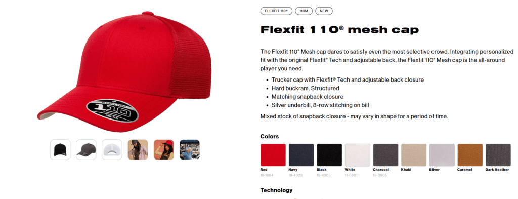 Flexfit 110 Mesh Cap JoinTop | Custom Hat Manufacturer Supplier | OEM ODM Headwear Factory Flexfit 110 Mesh Cap