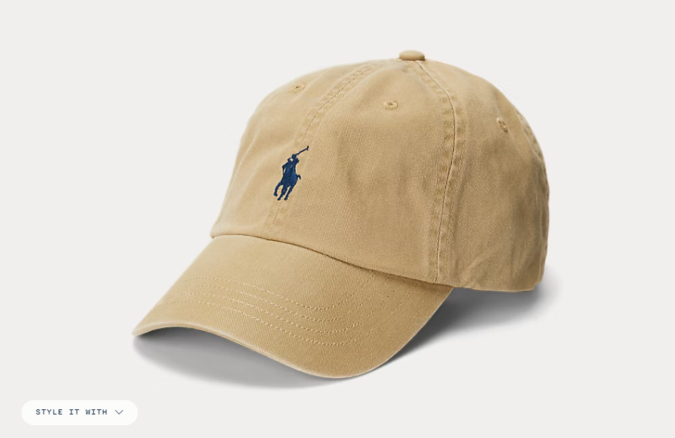 Polo Ralph Lauren Cotton Chino Ball Cap JoinTop | Custom Hat Manufacturer Supplier | OEM ODM Headwear Factory Polo Ralph Lauren Cotton Chino Ball Cap