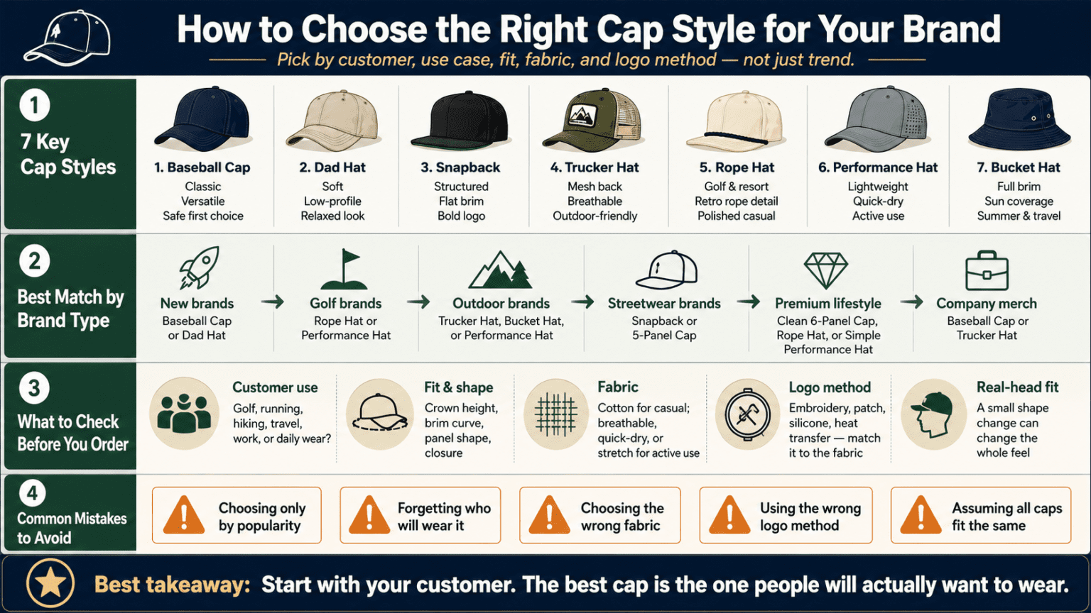 Back Cap Types Types of Caps Explained: Pick the Right Style