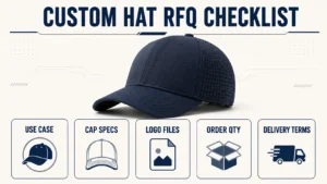 Custom hat RFQ checklist for comparable supplier quotes