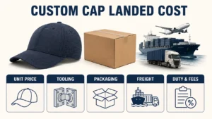 Custom cap landed cost worksheet for brand buyers