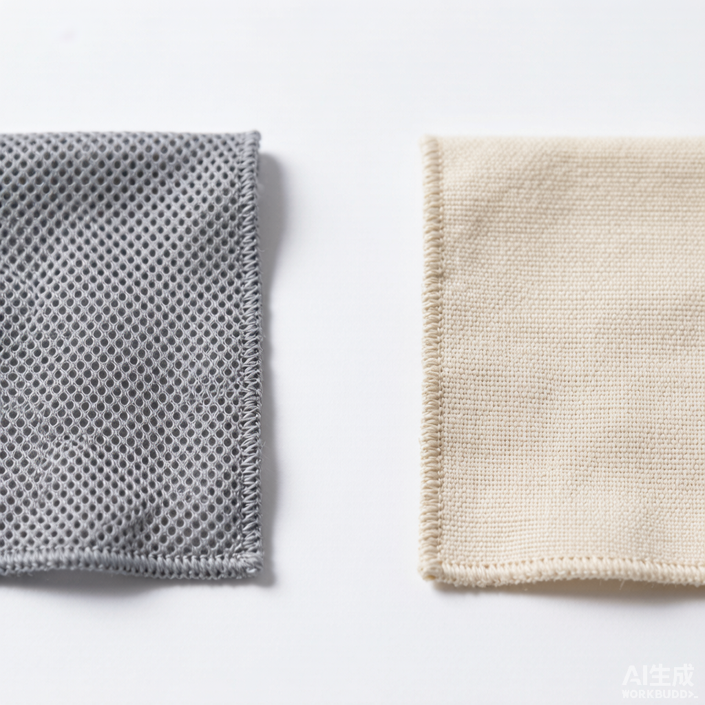 Sustainable hat materials comparison — recycled PET mesh and organic cotton canvas for eco-friendly custom hats
